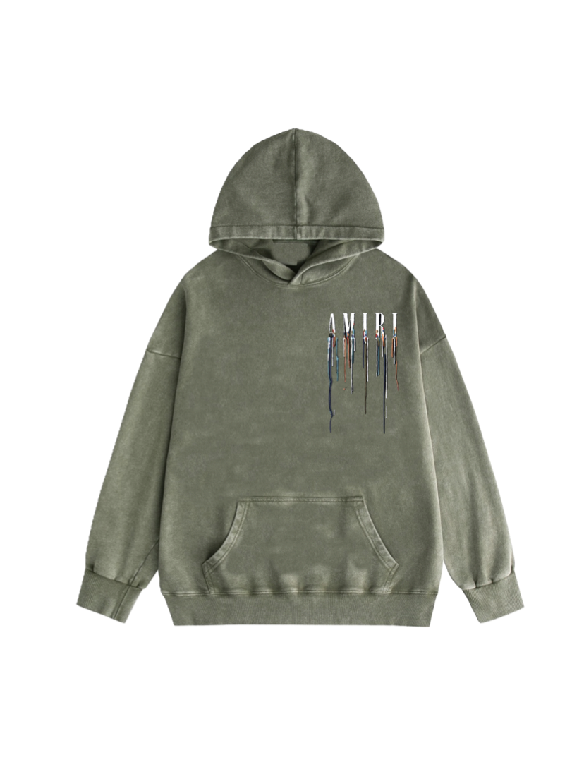 AMIRI Washed Distressed Hoodie