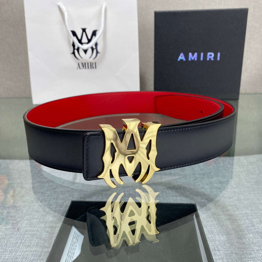 AURAmiri MA QUAD LEATHER 4CM BELT