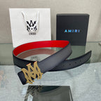 AURAmiri MA QUAD LEATHER 4CM BELT