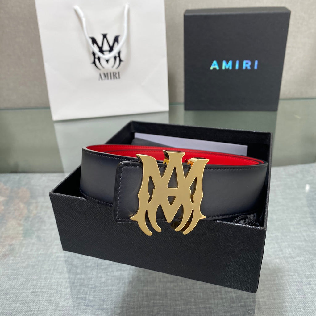 AURAmiri MA QUAD LEATHER 4CM BELT