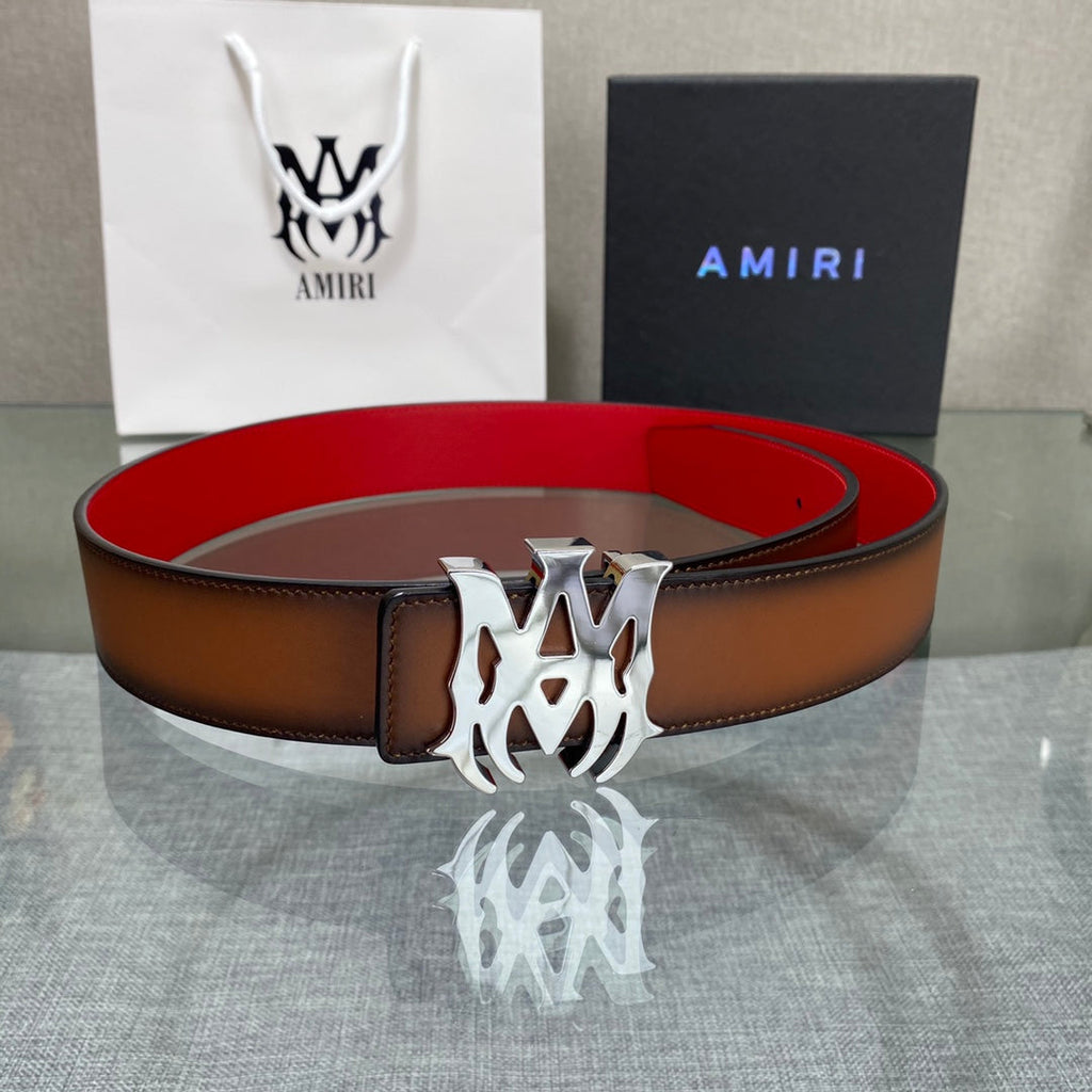 AURAmiri MA QUAD LEATHER 4CM BELT