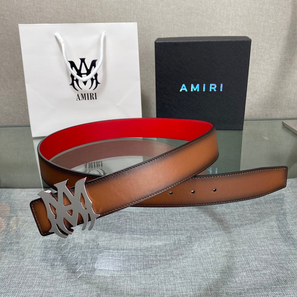 AURAmiri MA QUAD LEATHER 4CM BELT