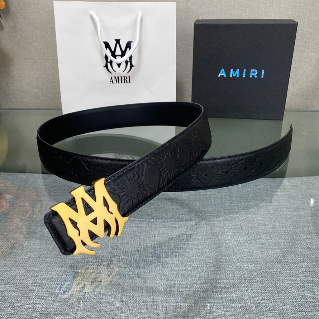 AURAmiri MA QUAD LEATHER 4CM BELT