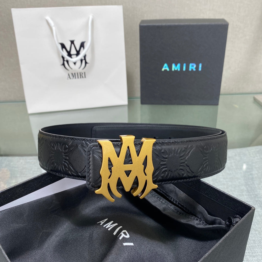 AURAmiri MA QUAD LEATHER 4CM BELT