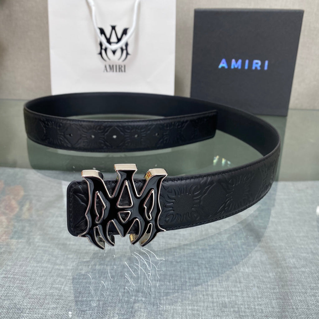 AURAmiri MA QUAD LEATHER 4CM BELT