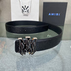 AURAmiri MA QUAD LEATHER 4CM BELT