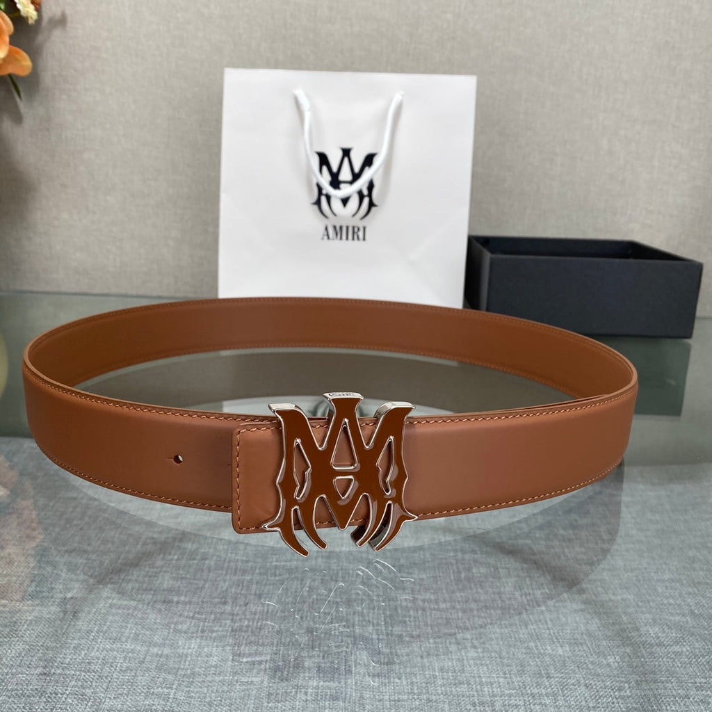 AURAmiri MA QUAD LEATHER 4CM BELT