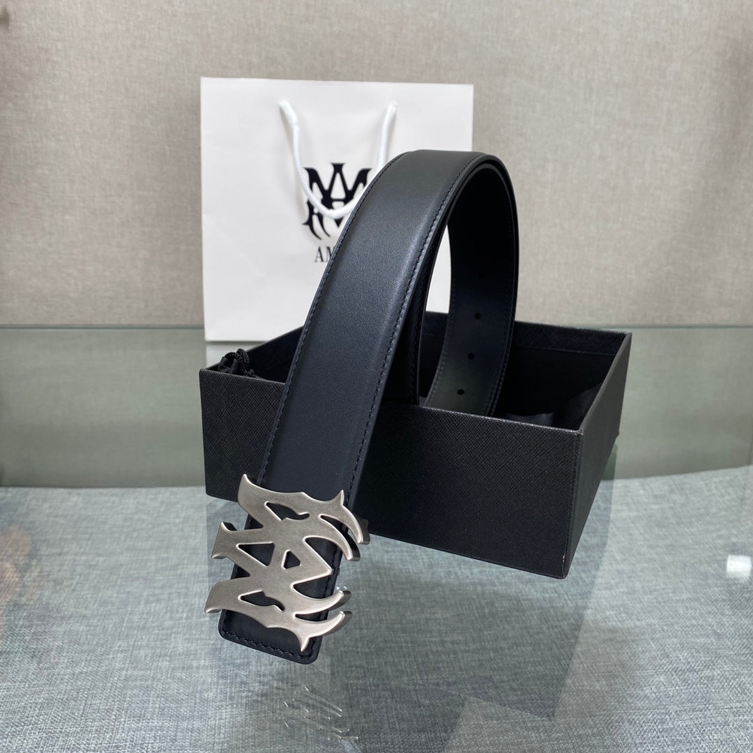 AURAmiri MA QUAD LEATHER 4CM BELT