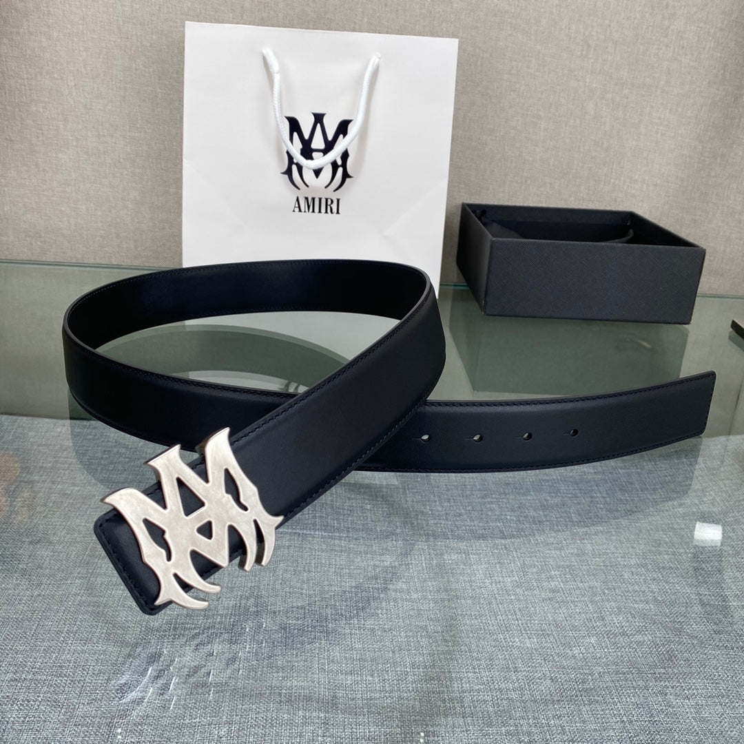 AURAmiri MA QUAD LEATHER 4CM BELT