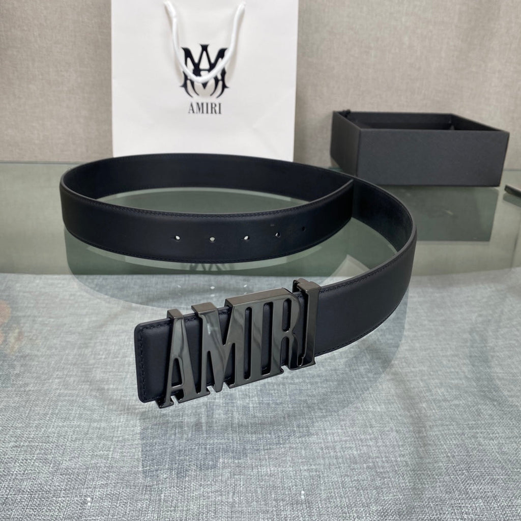 AURAmiri MA QUAD LEATHER 4CM BELT