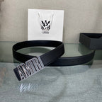 AURAmiri MA QUAD LEATHER 4CM BELT