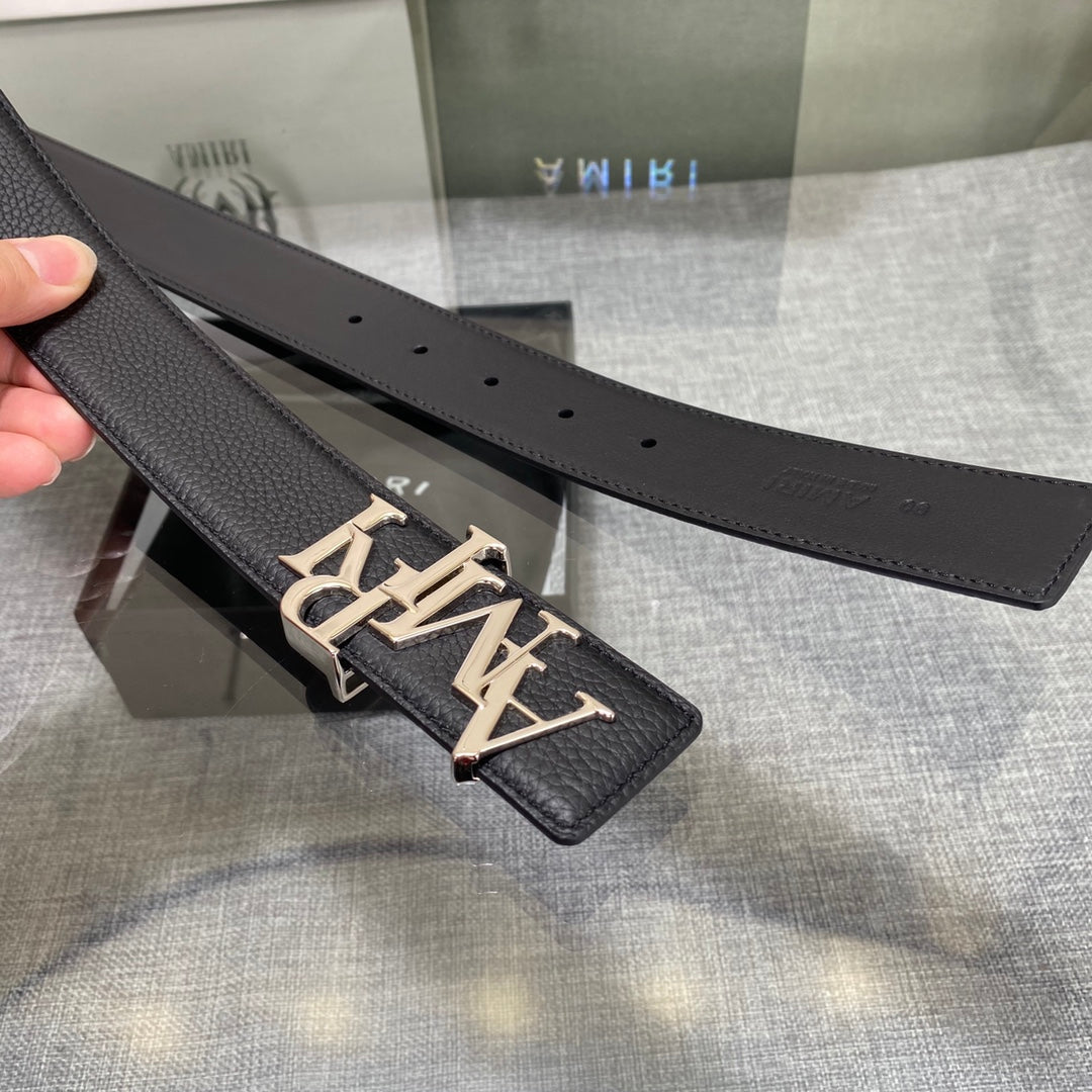 AURAmiri MA QUAD LEATHER 4CM BELT