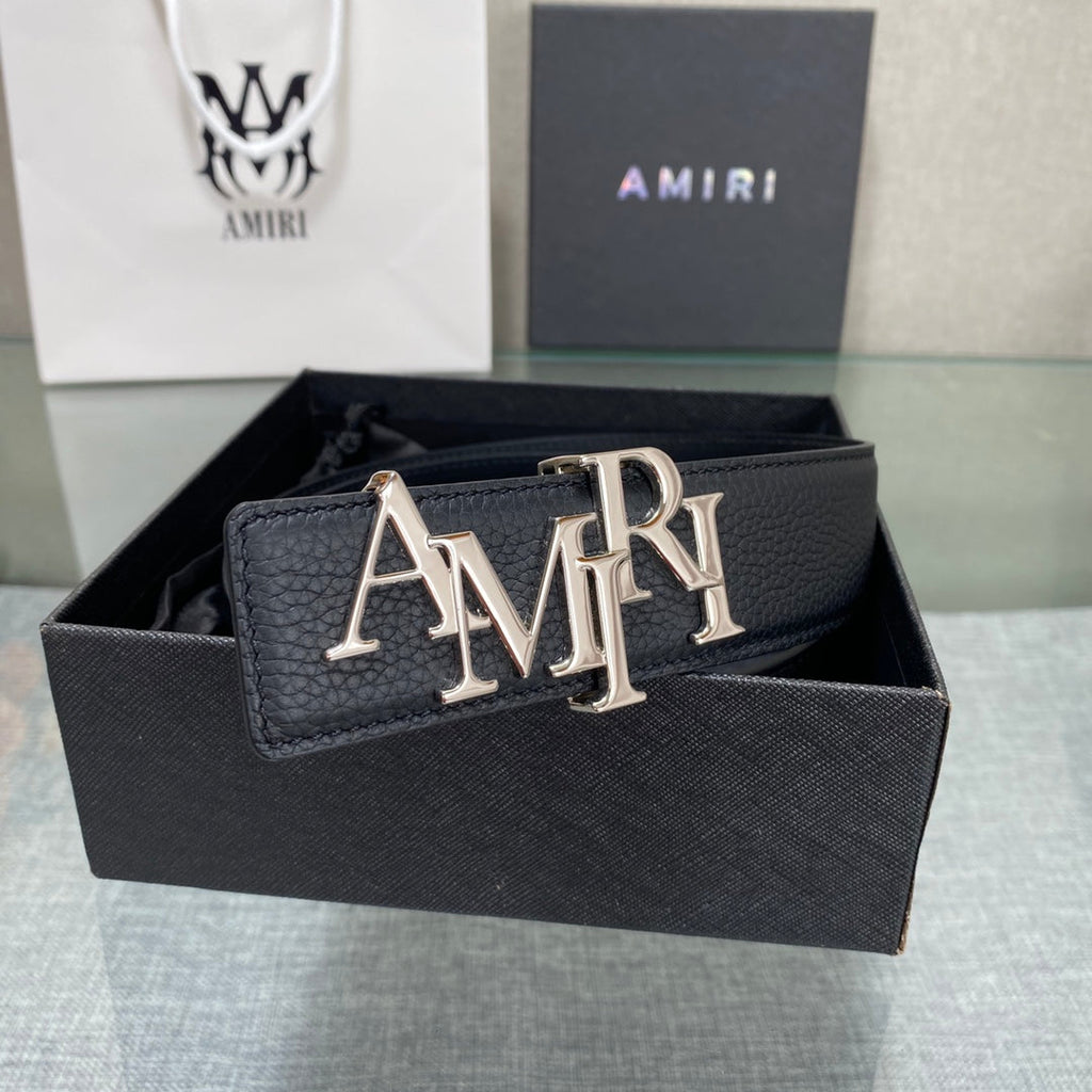 AURAmiri MA QUAD LEATHER 4CM BELT