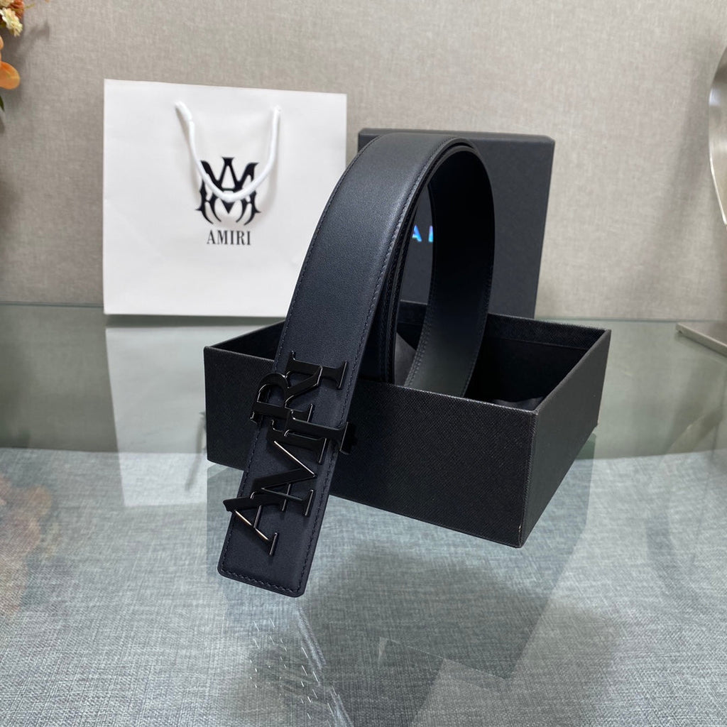 AURAmiri MA QUAD LEATHER 4CM BELT