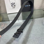 AURAmiri MA QUAD LEATHER 4CM BELT