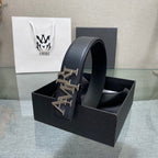 AURAmiri MA QUAD LEATHER 4CM BELT