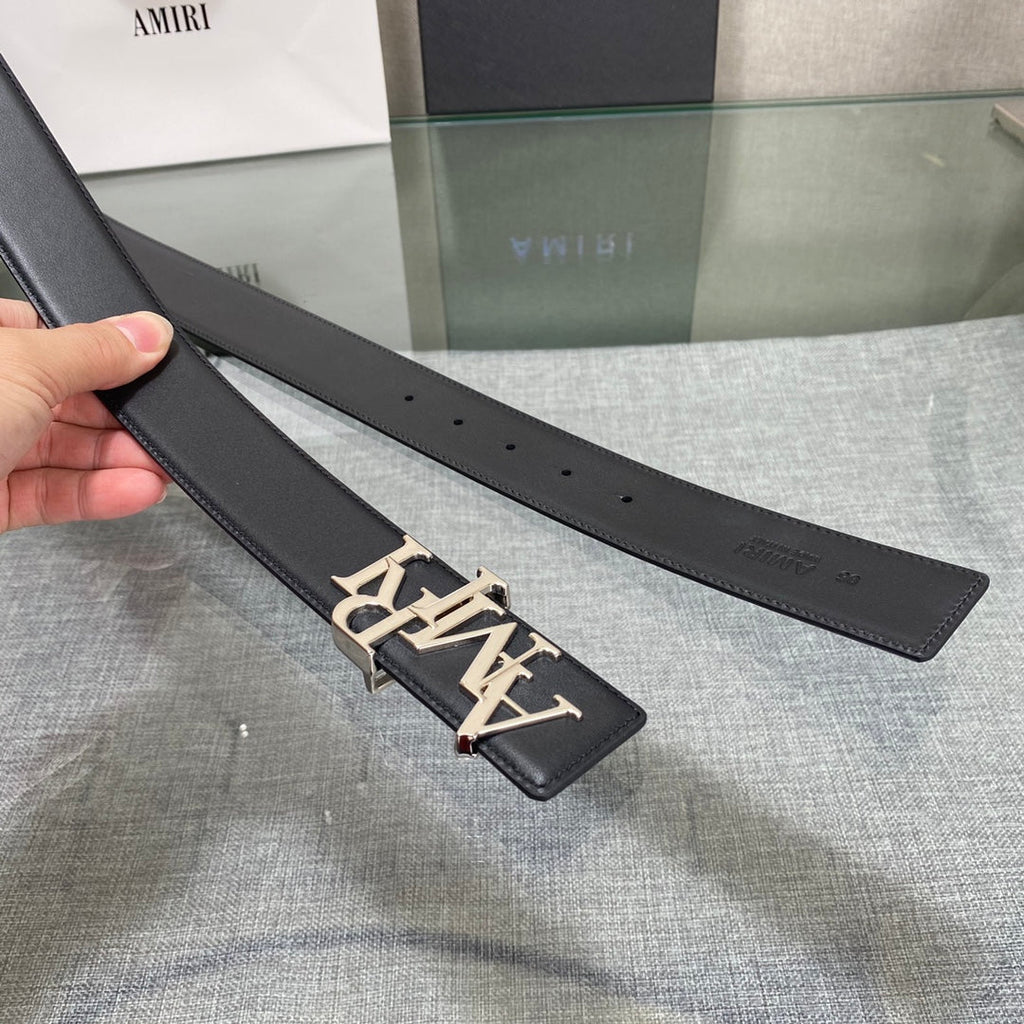 AURAmiri MA QUAD LEATHER 4CM BELT