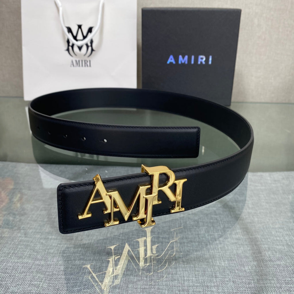 AURAmiri MA QUAD LEATHER 4CM BELT