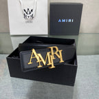 AURAmiri MA QUAD LEATHER 4CM BELT