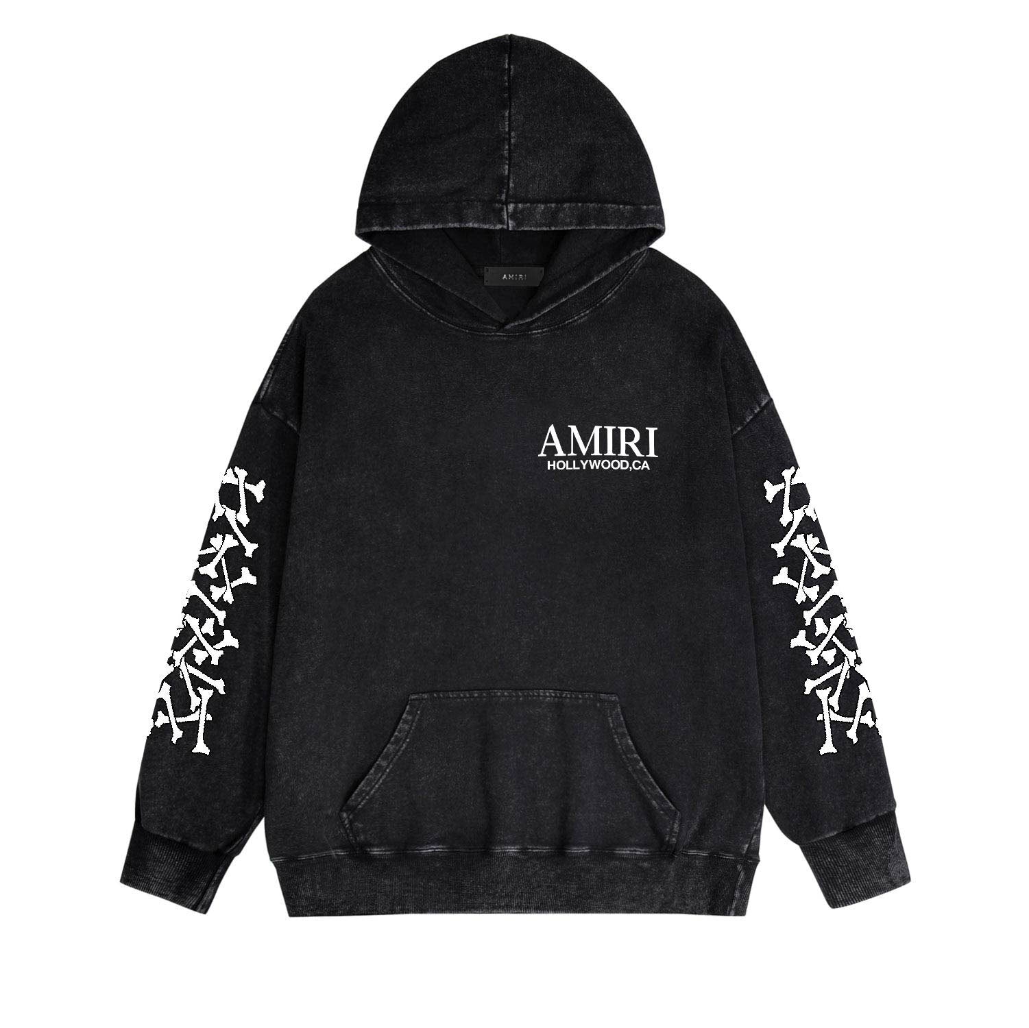 AMIRI Washed Distressed Hoodie