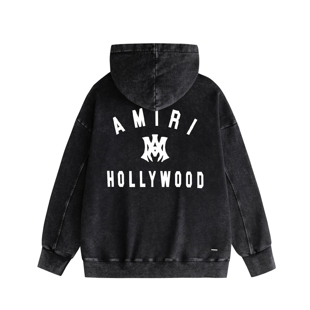 AMIRI Washed Distressed Hoodie