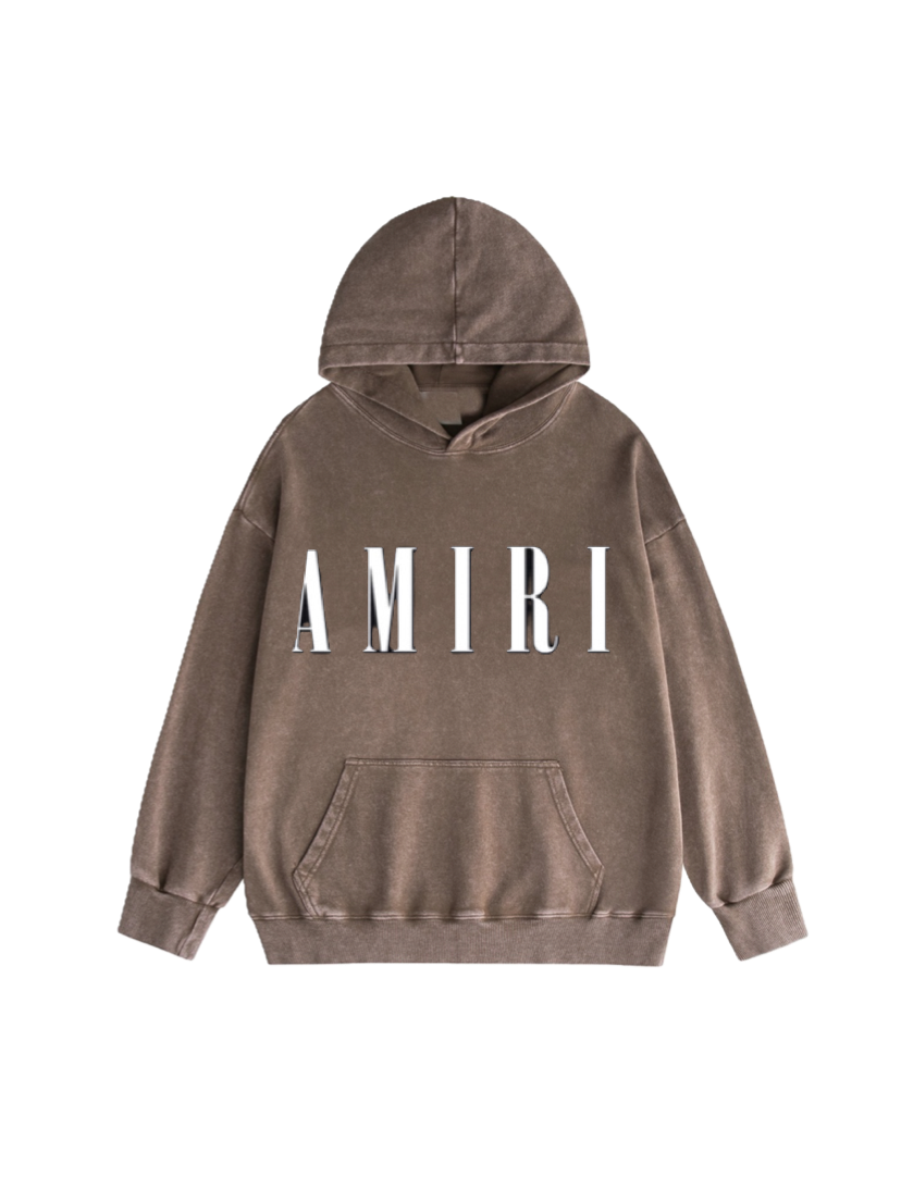 AMIRI Washed Distressed Hoodie