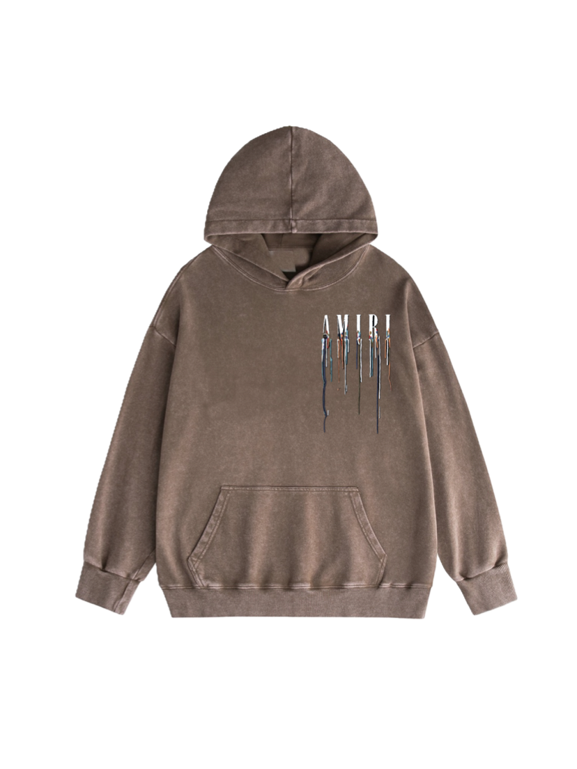 AMIRI Washed Distressed Hoodie