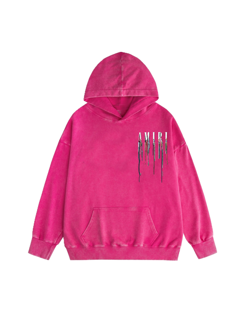 AMIRI Washed Distressed Hoodie