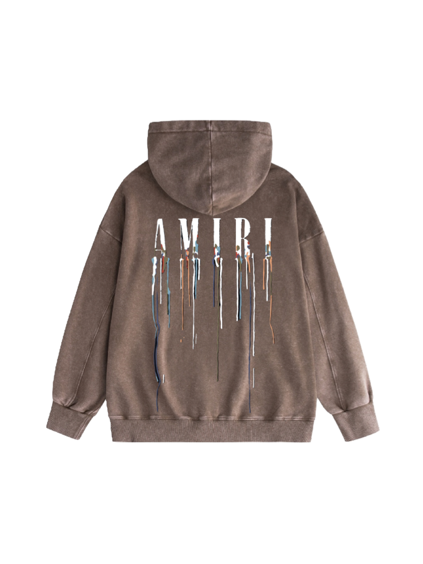AMIRI Washed Distressed Hoodie